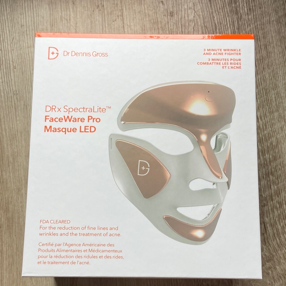 Dr. Dennis Gross DRx SpectraLite FaceWare Pro LED Mask - White & Rose Gold